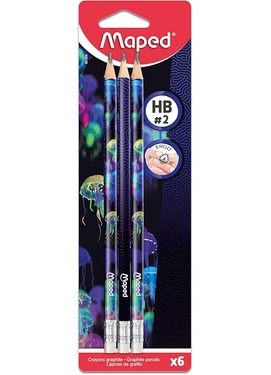 Crayon Graphite HB Bout Gomme Deepsea MAPED 851802